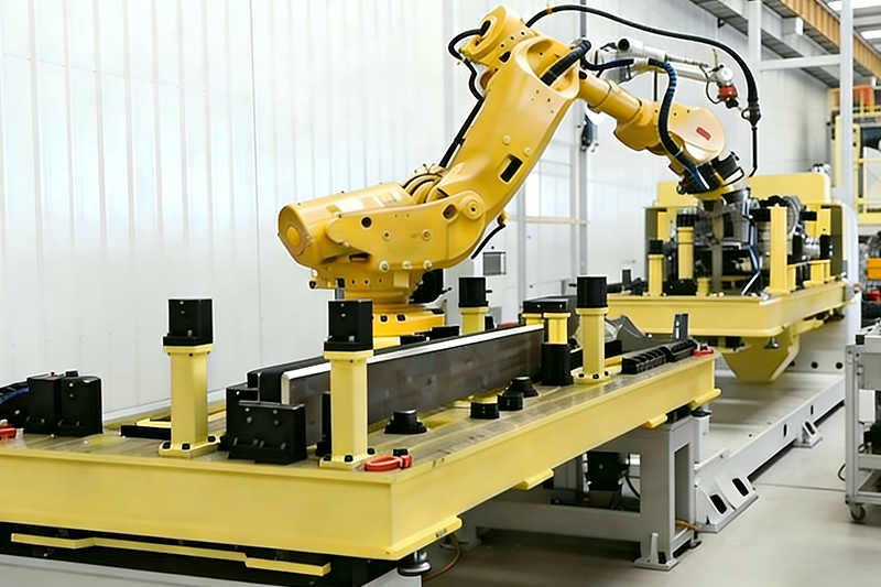 機車構架小梁智能化裝配-焊接系統